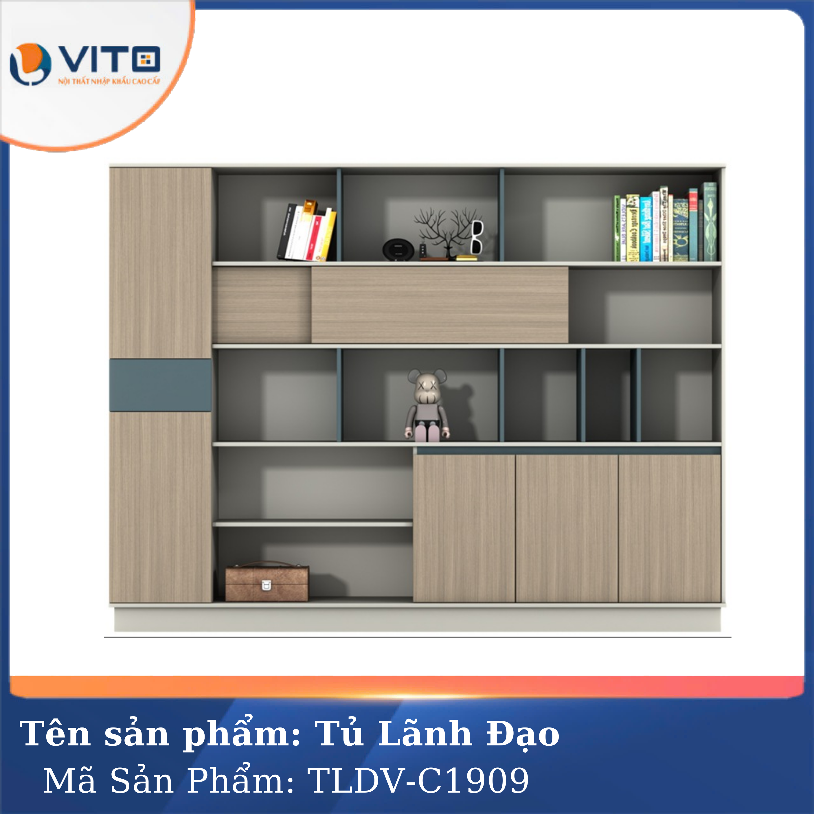 Tủ tài liệu lãnh đạo Vito TLDV-C1909