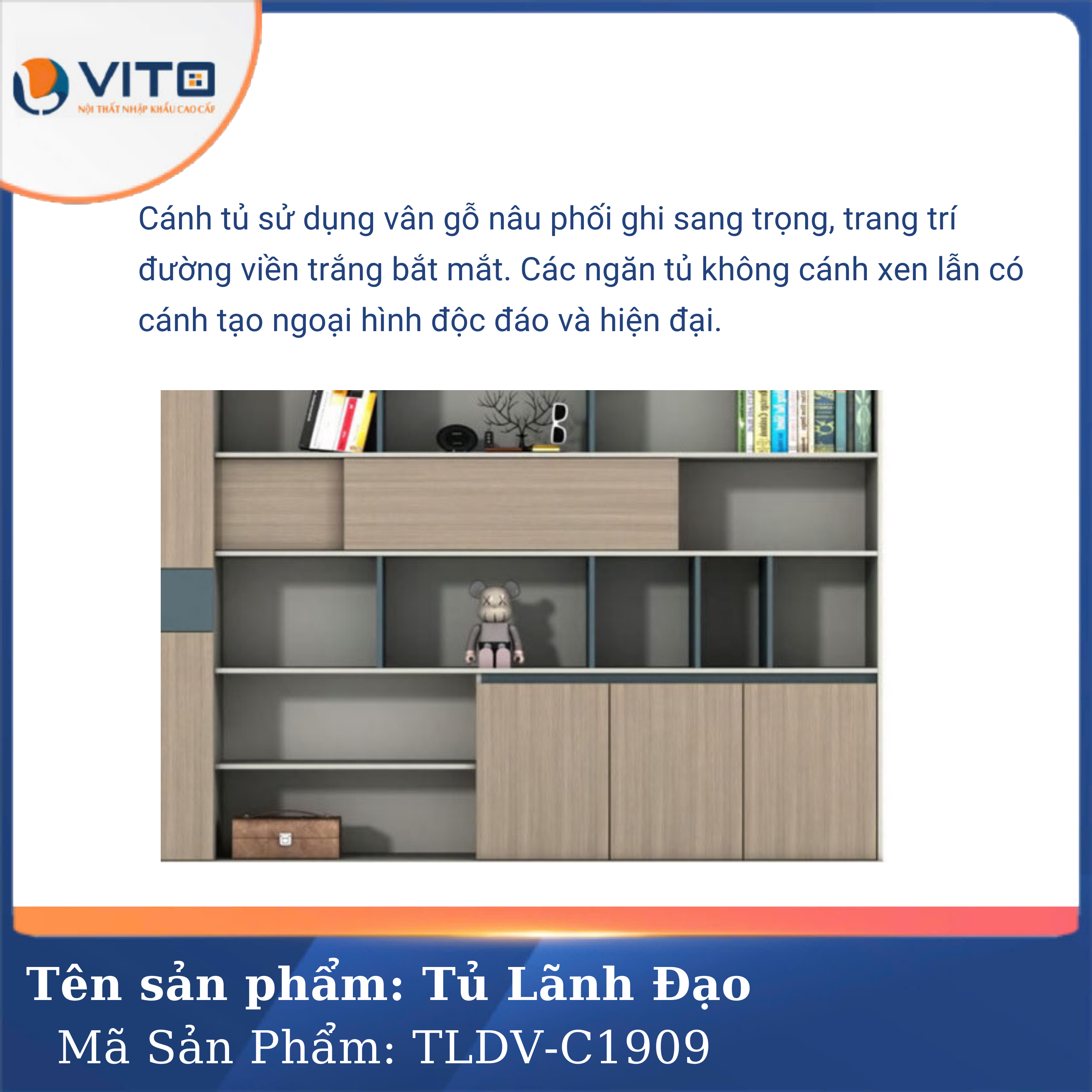 Tủ tài liệu lãnh đạo Vito TLDV-C1909