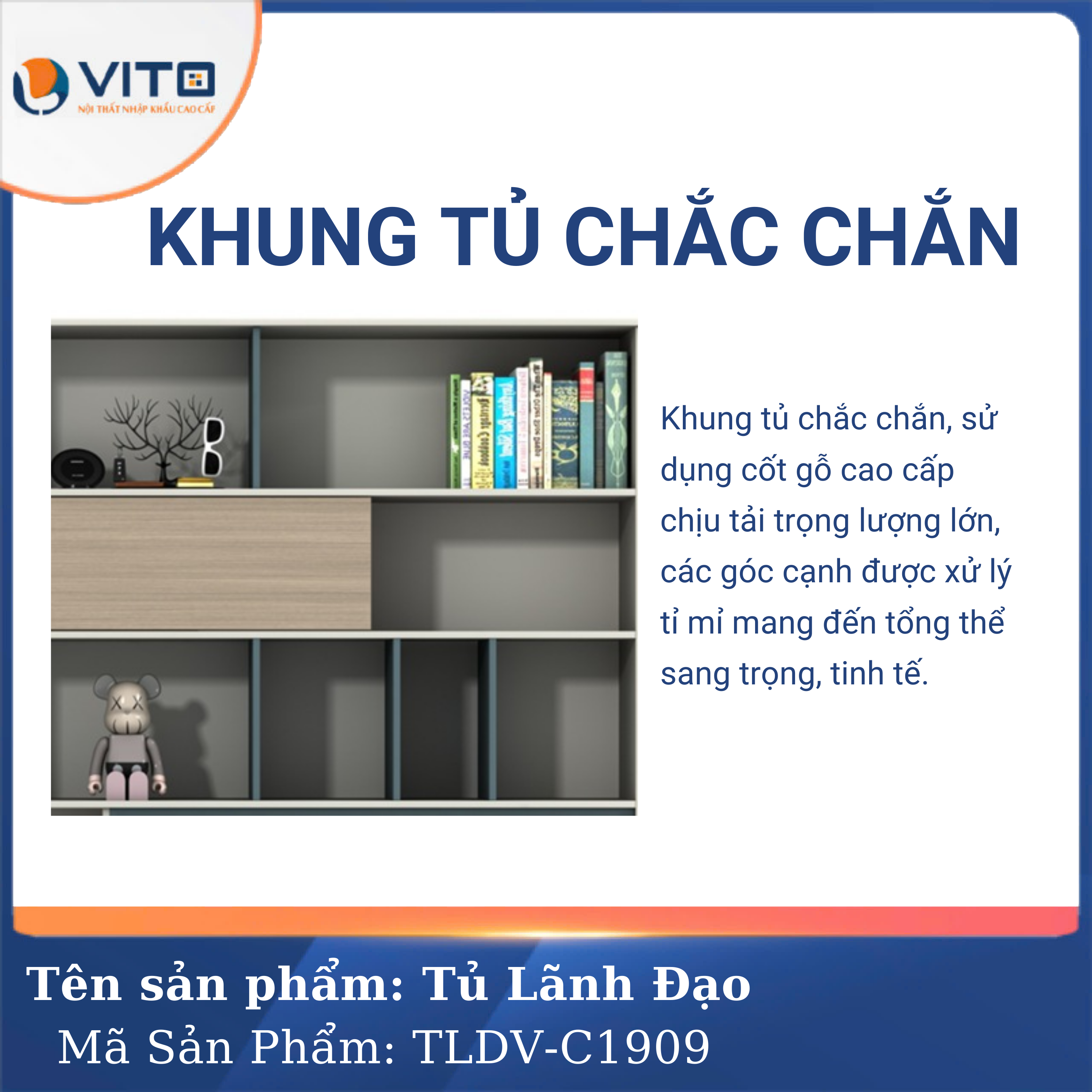 Tủ tài liệu lãnh đạo Vito TLDV-C1909