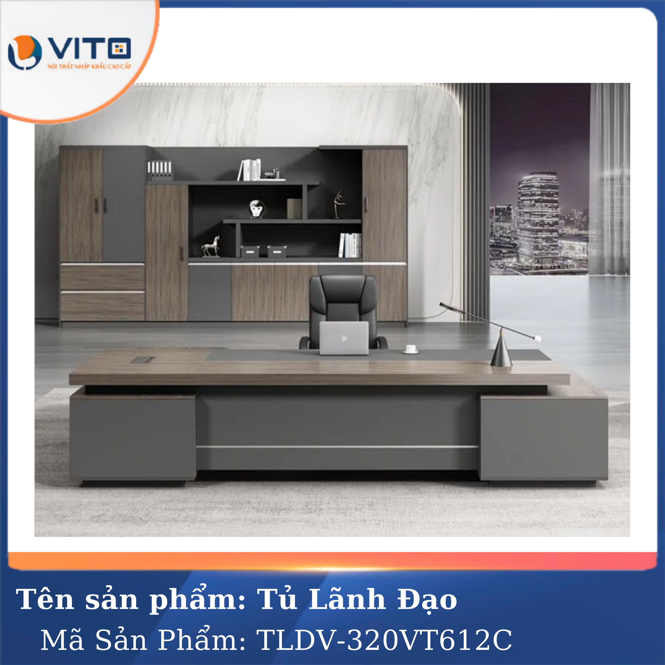 Tủ tài liệu lãnh đạo Vito TLDV-320VT612C