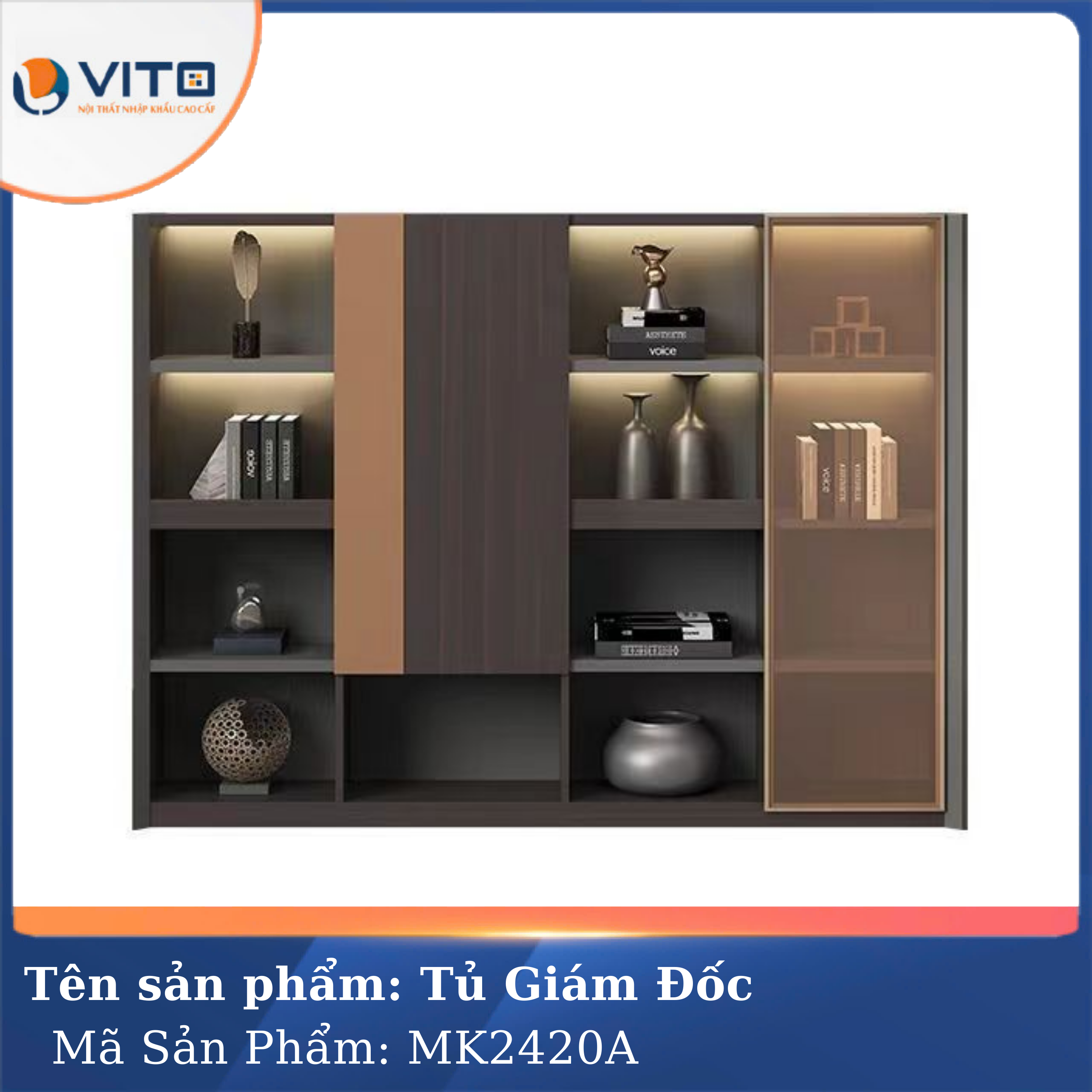 Tủ tài liệu giám đốc Vito MK2420A