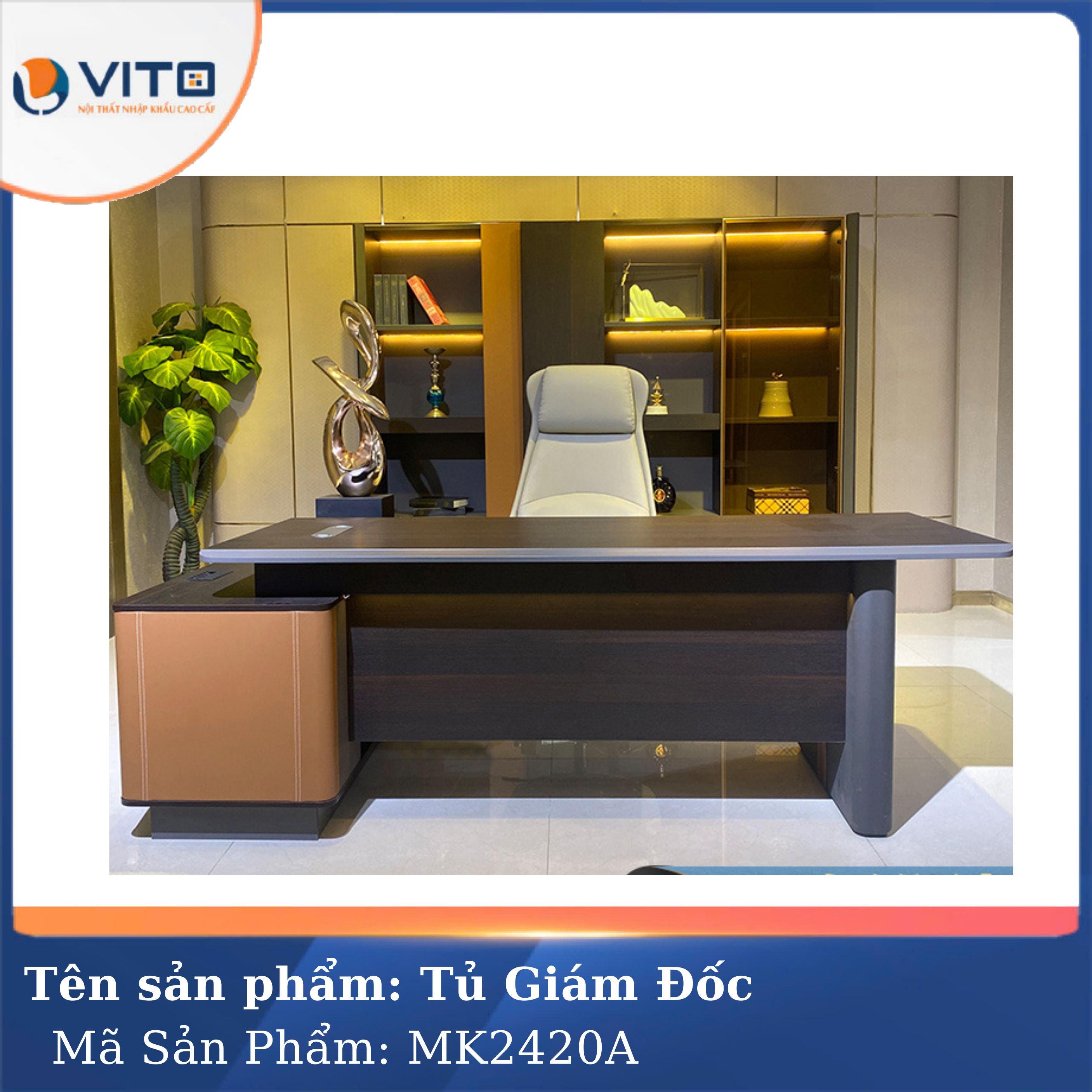 Tủ tài liệu giám đốc Vito MK2420A