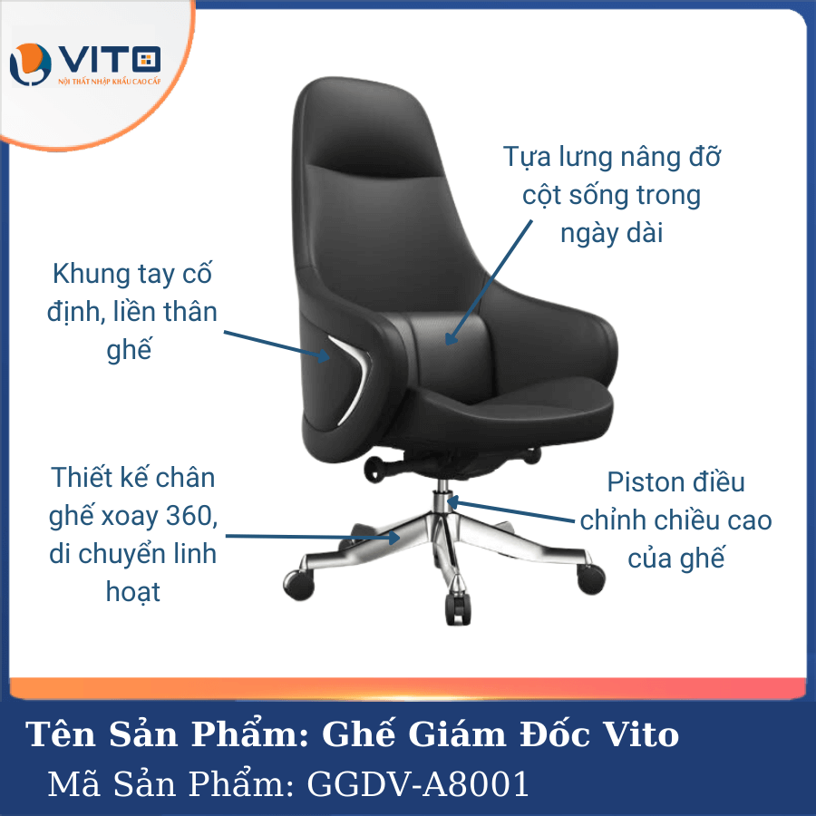 Ghế giám Đốc Vito GGDV-A8001