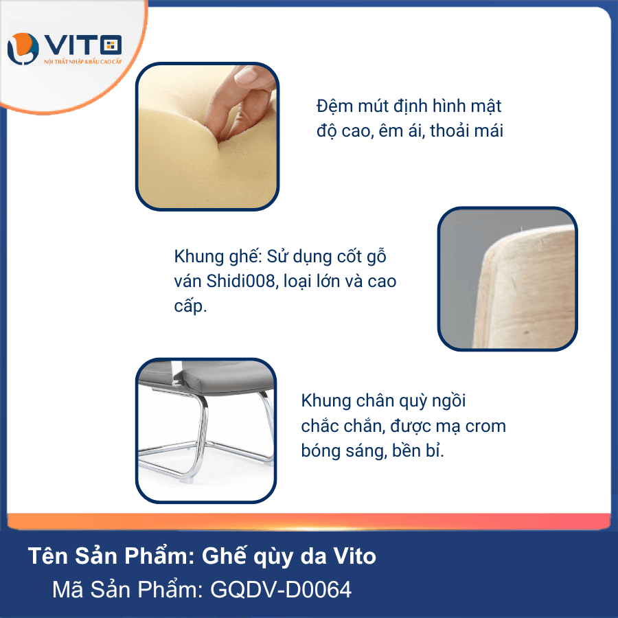 Ghế quỳ da Vito GQDV-D0064