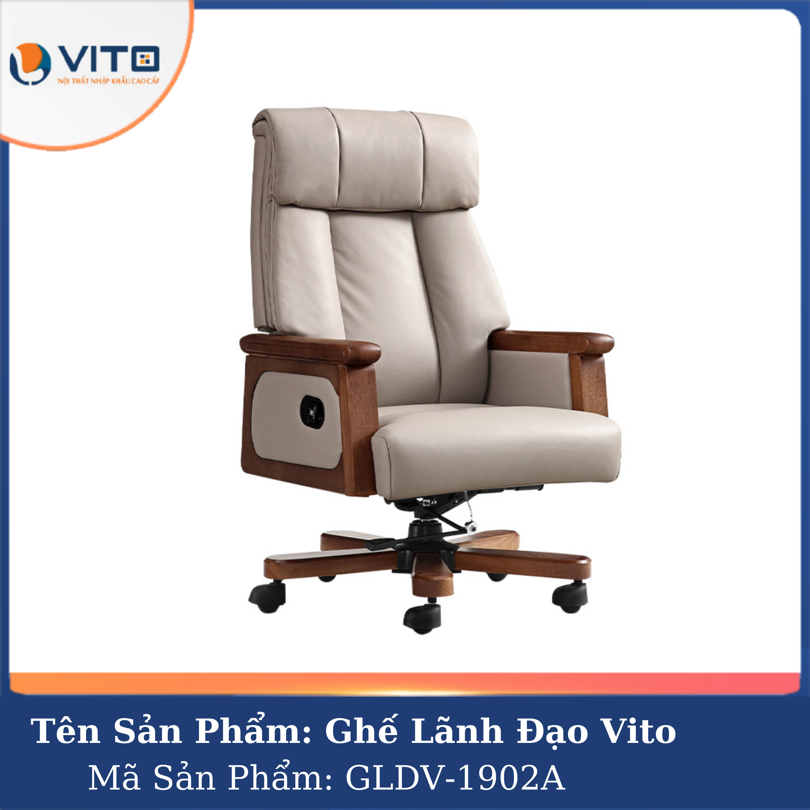 Ghế Lãnh Đạo Da Vito GLDV-1902A