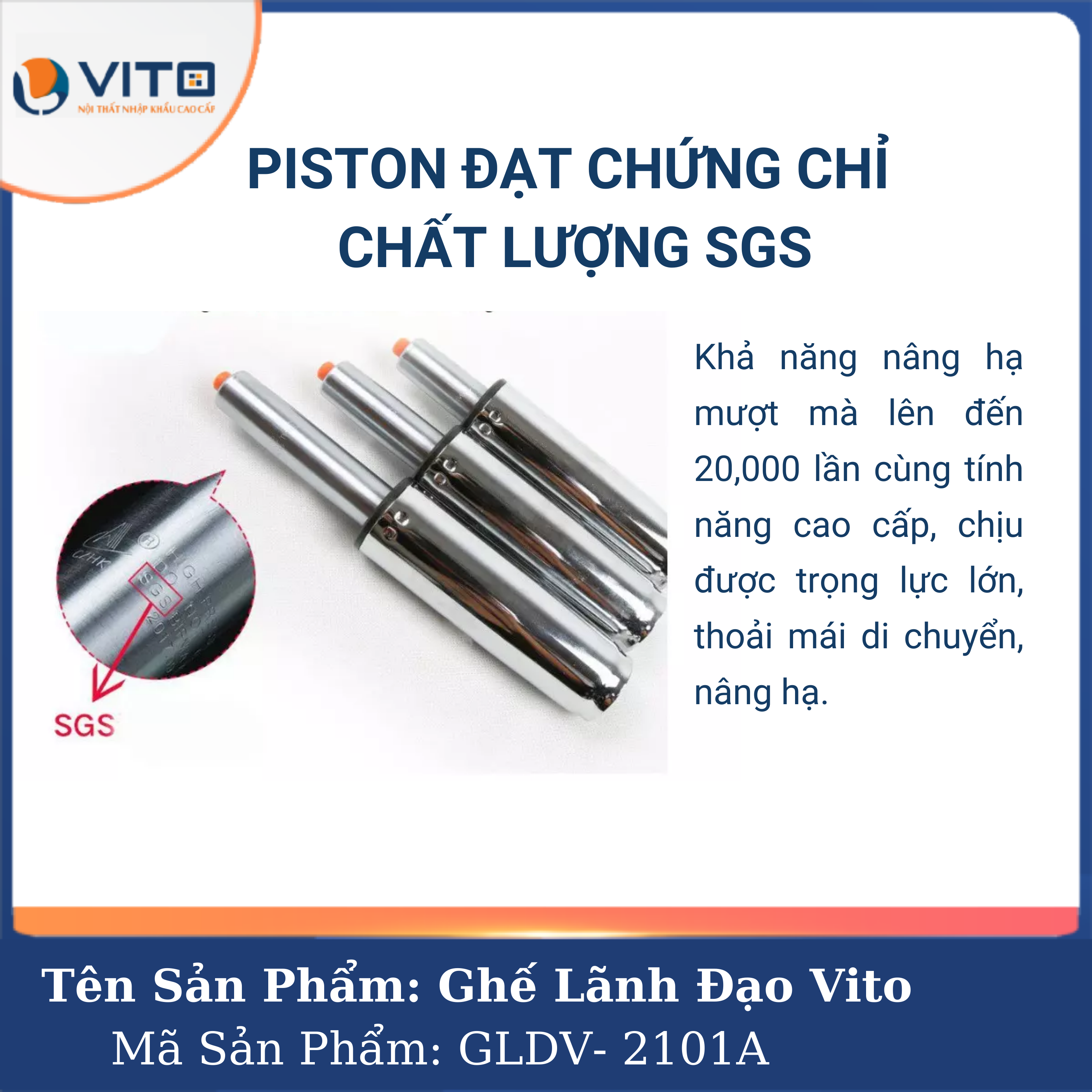 Ghế Lãnh Đạo Vito GLDV-2101A