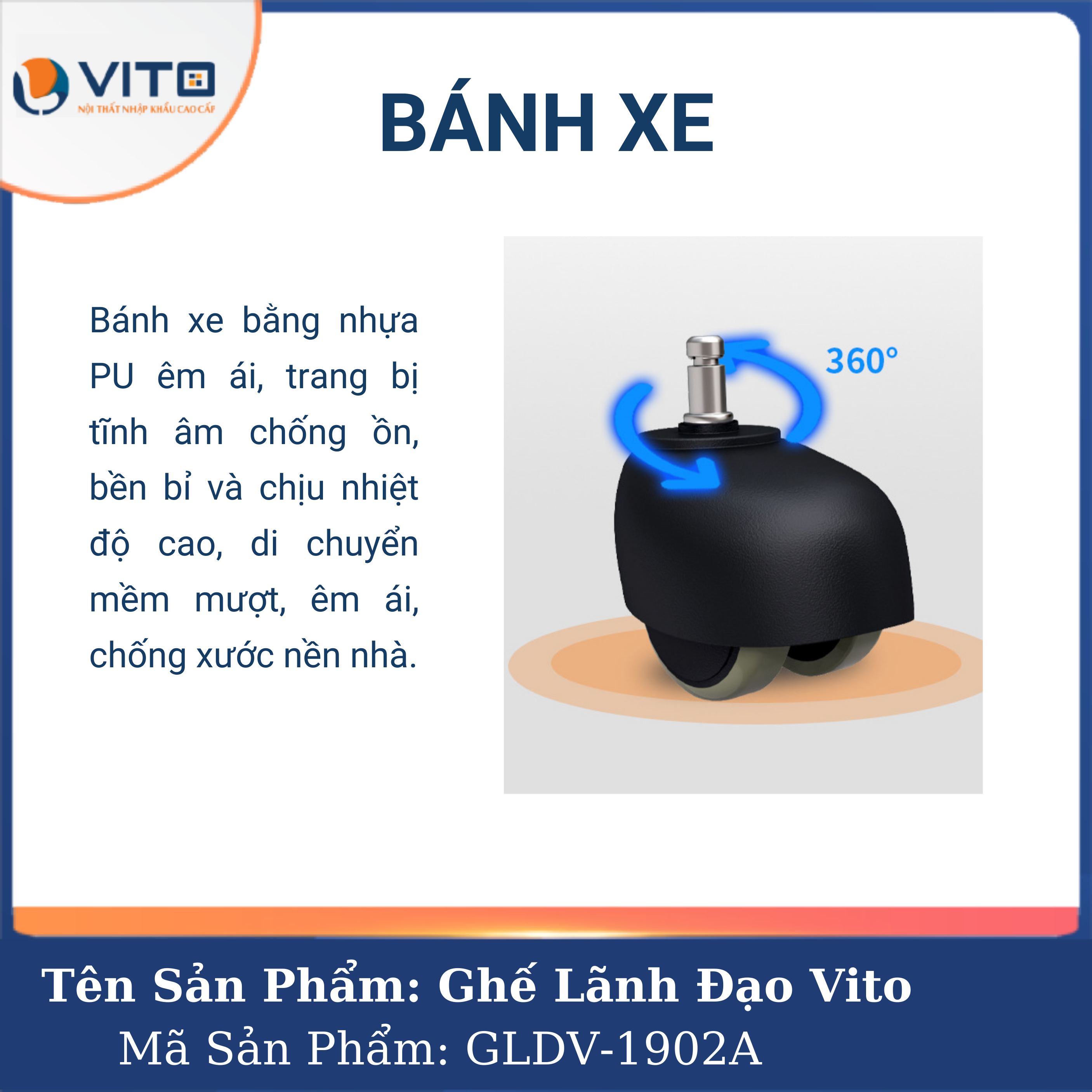 Ghế Lãnh Đạo Da Vito GLDV-1902A