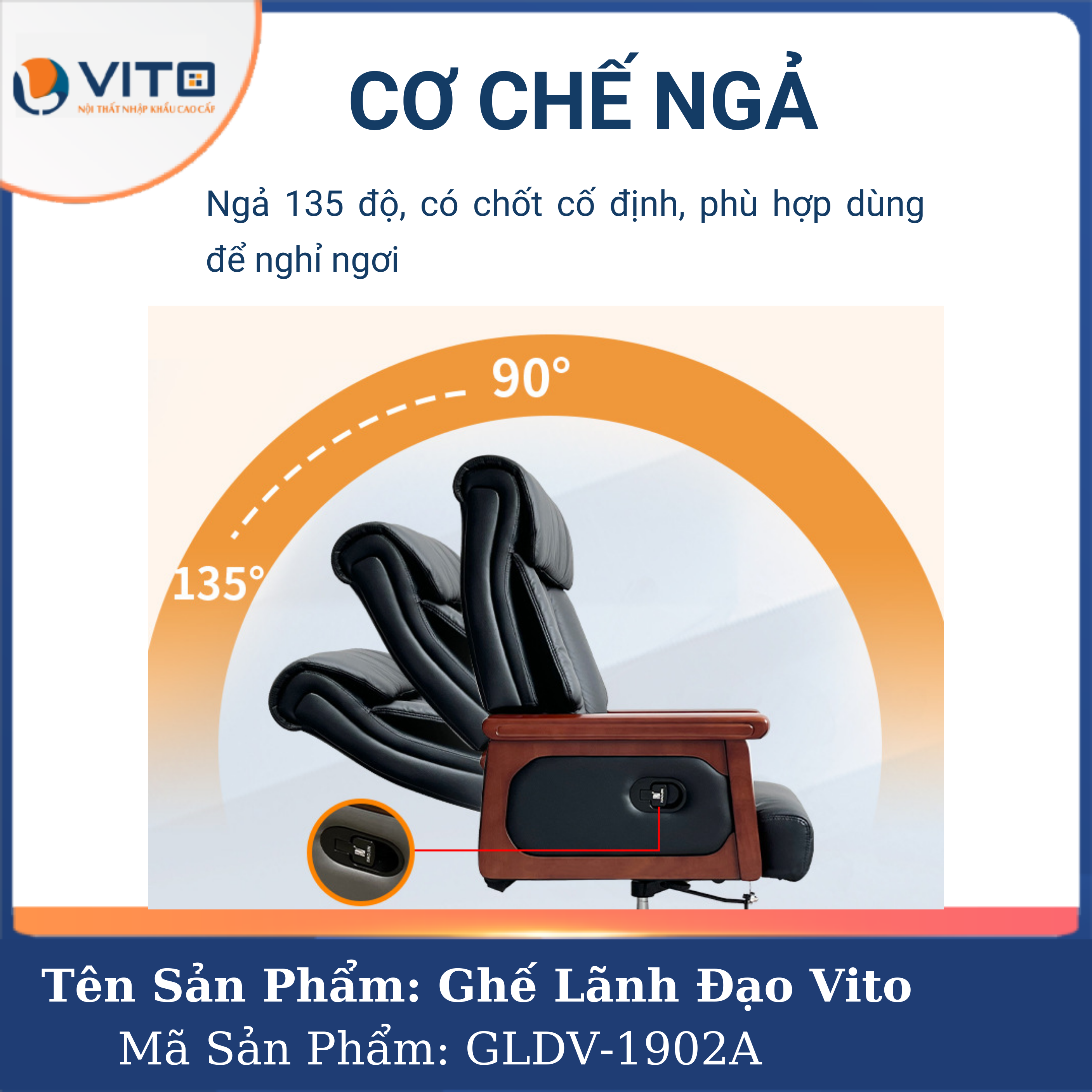 Ghế Lãnh Đạo Da Vito GLDV-1902A