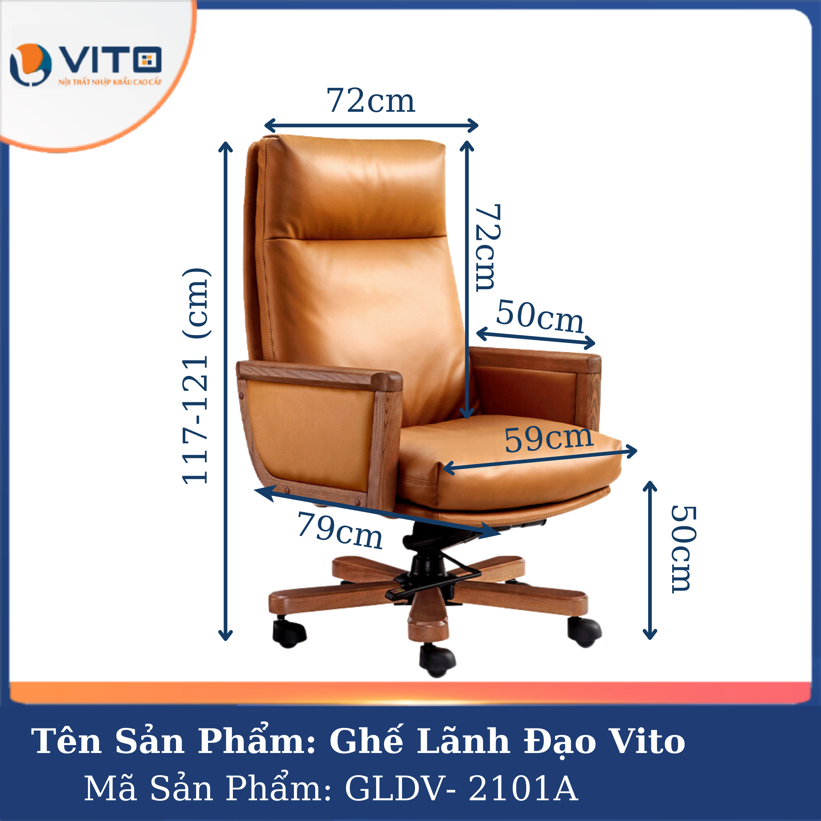 Ghế Lãnh Đạo Vito GLDV-2101A