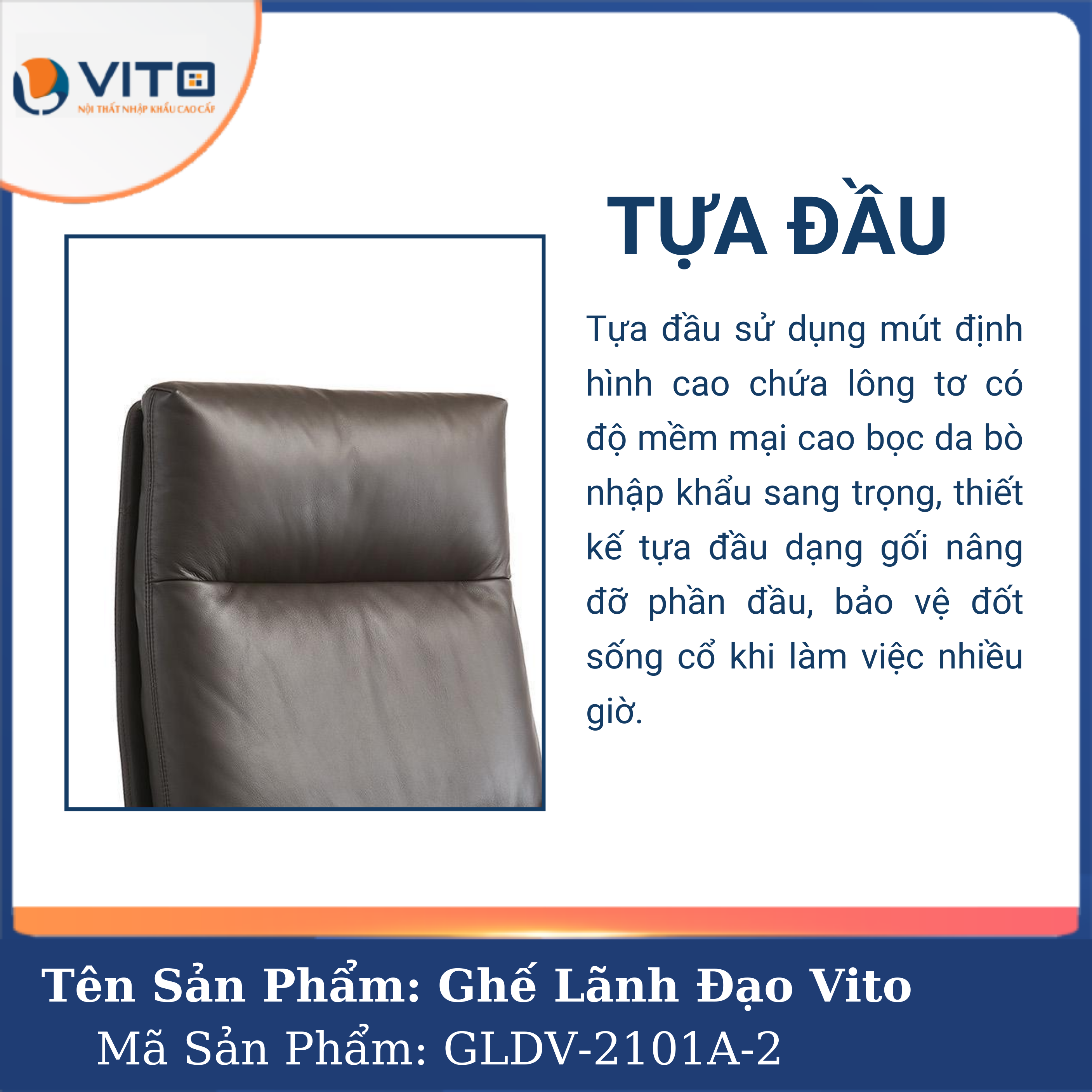 Ghế Lãnh Đạo Vito GLDV-2101A-2