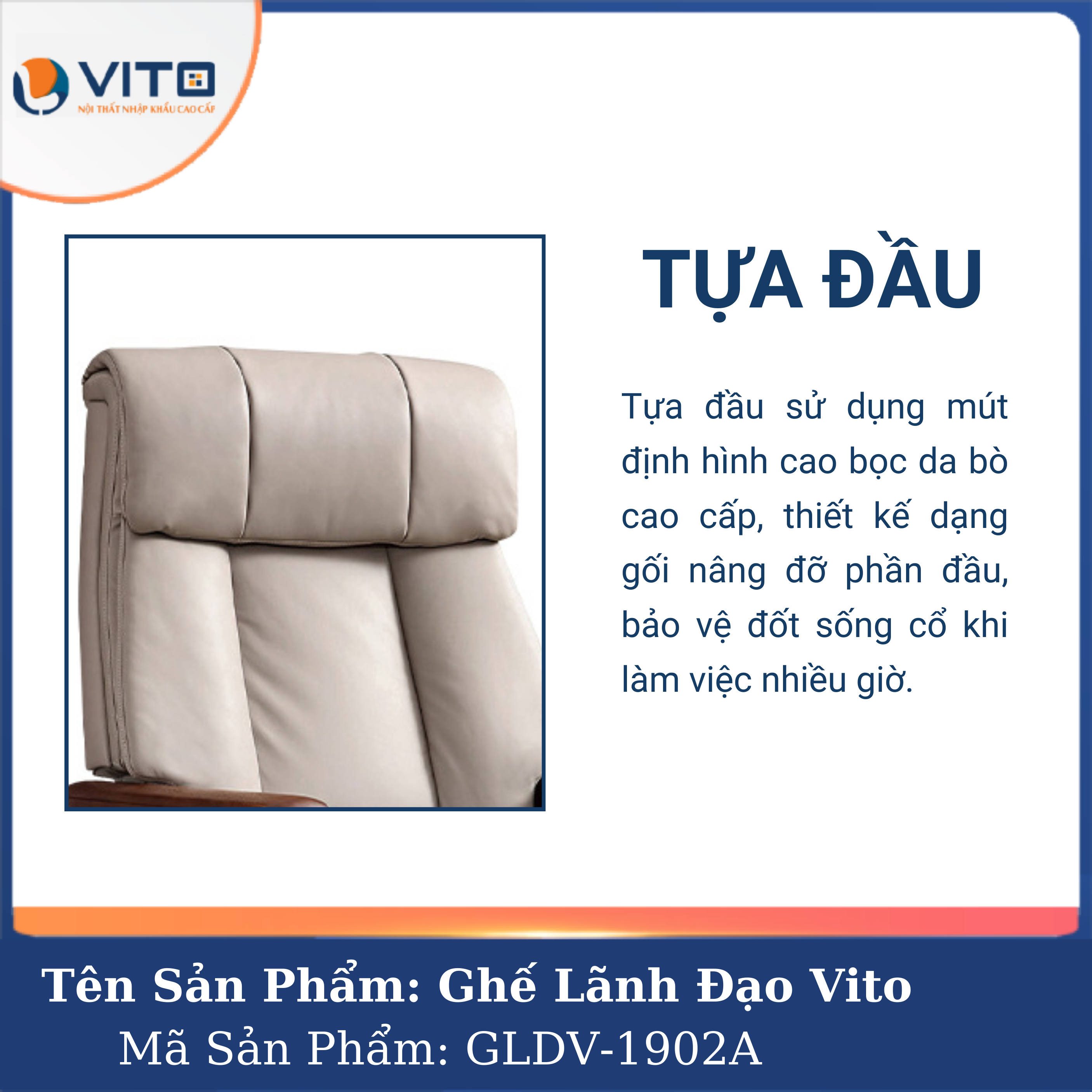 Ghế Lãnh Đạo Da Vito GLDV-1902A