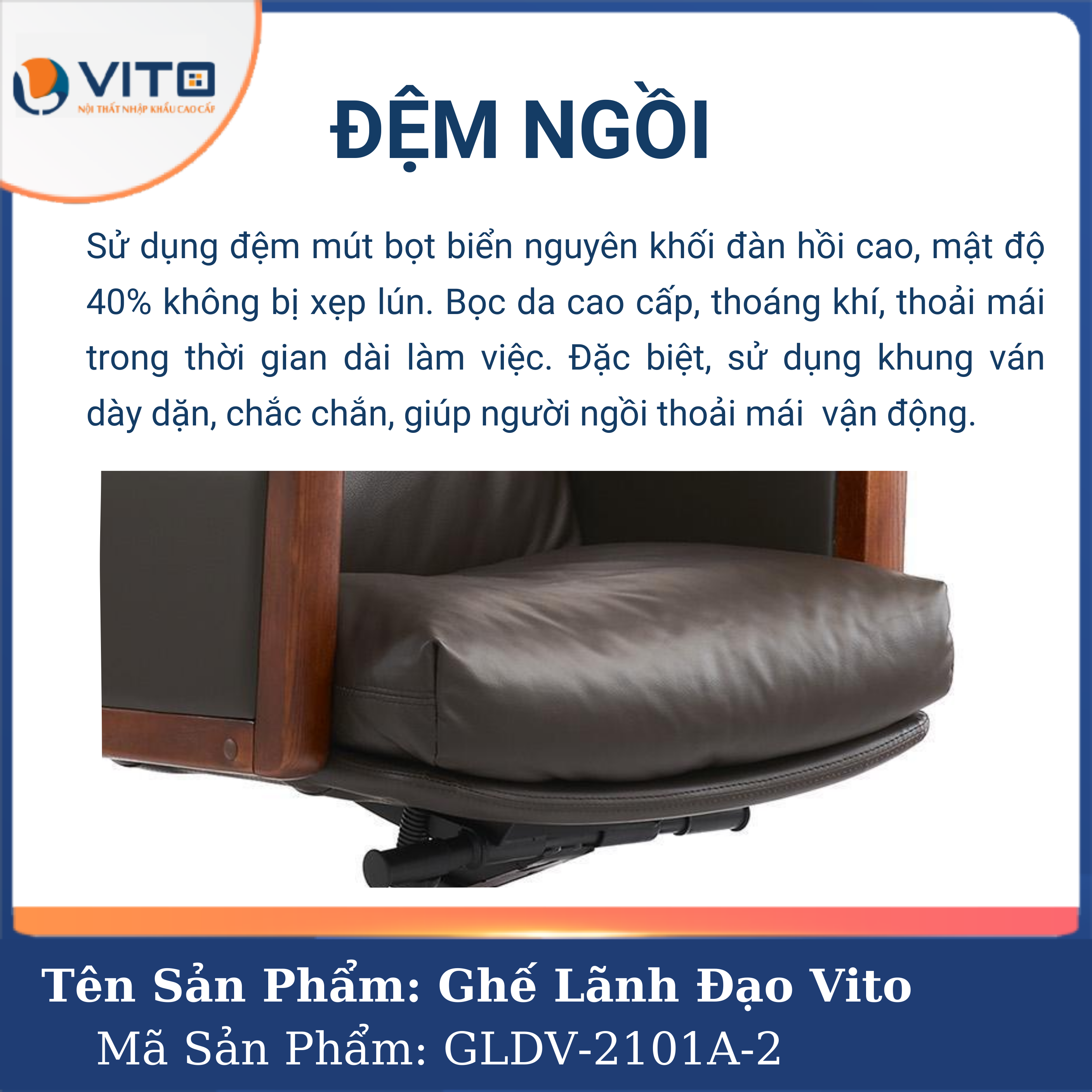 Ghế Lãnh Đạo Vito GLDV-2101A-2