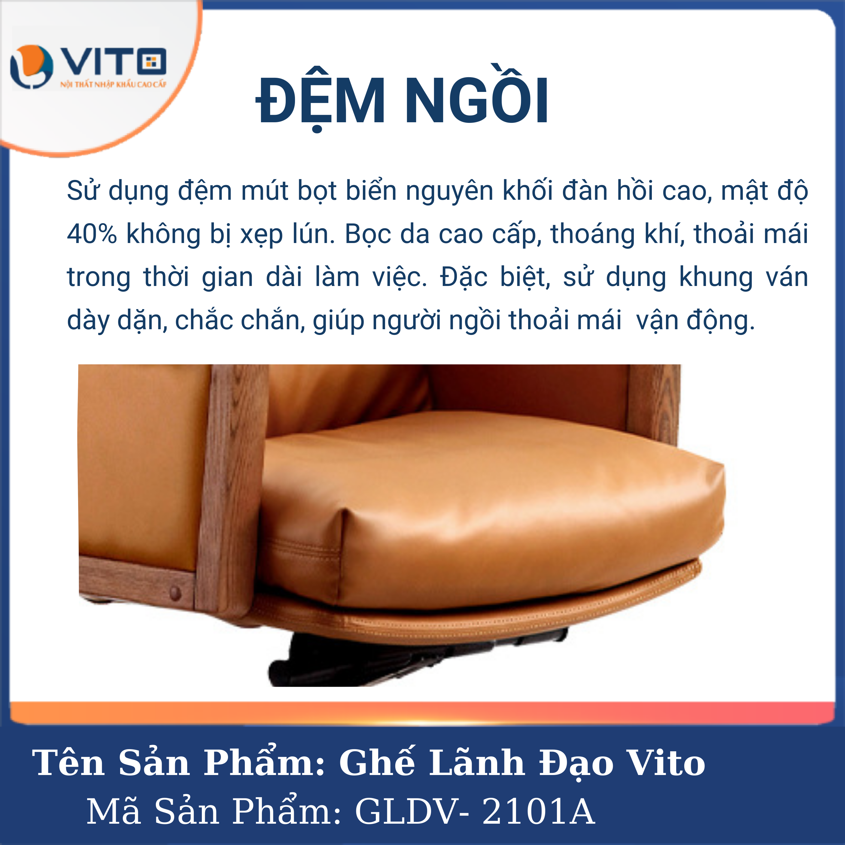 Ghế Lãnh Đạo Vito GLDV-2101A