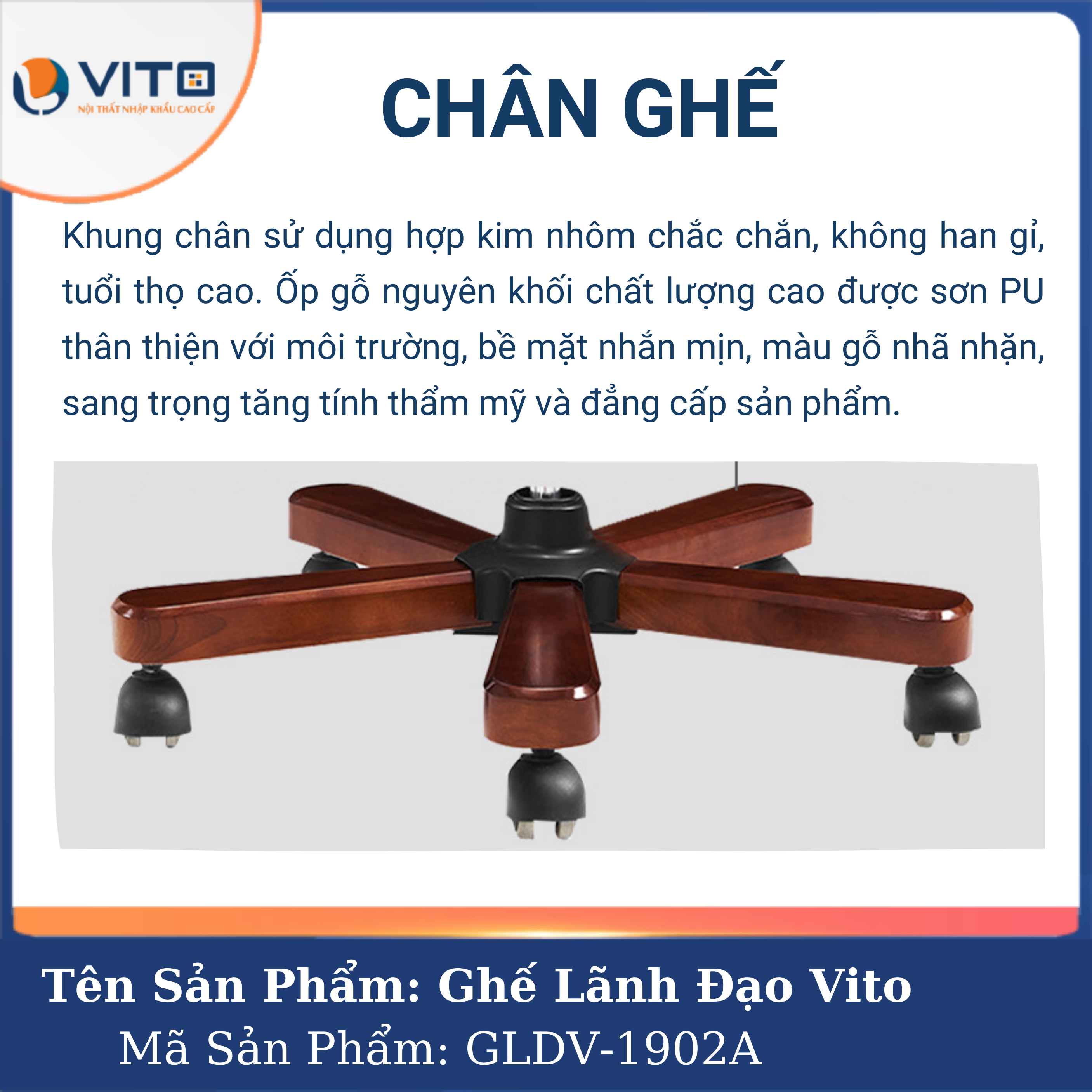 Ghế Lãnh Đạo Da Vito GLDV-1902A