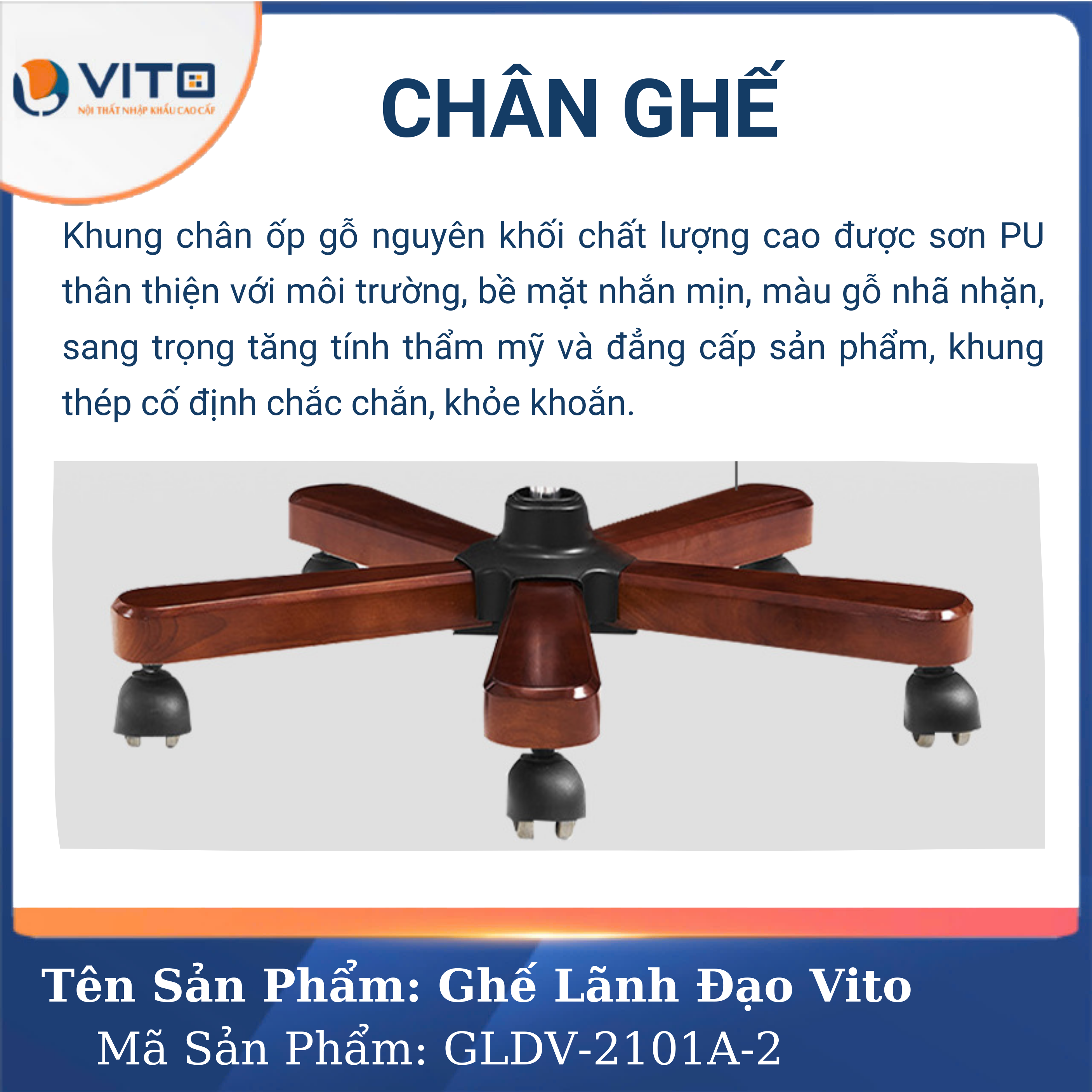 Ghế Lãnh Đạo Vito GLDV-2101A-2