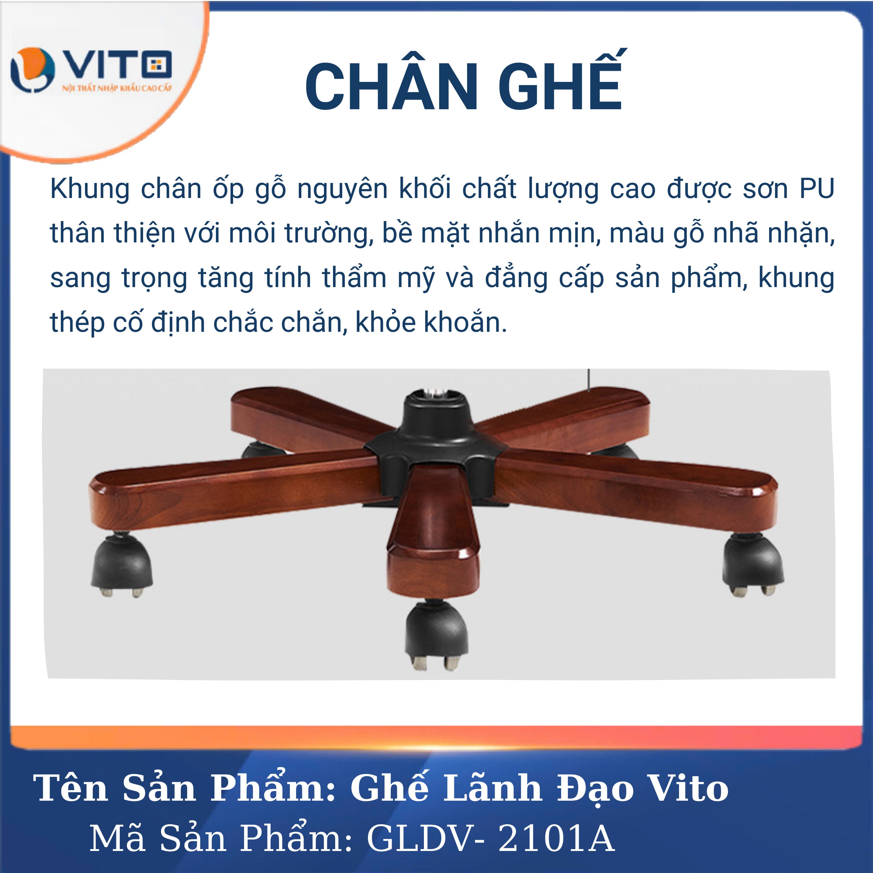 Ghế Lãnh Đạo Vito GLDV-2101A