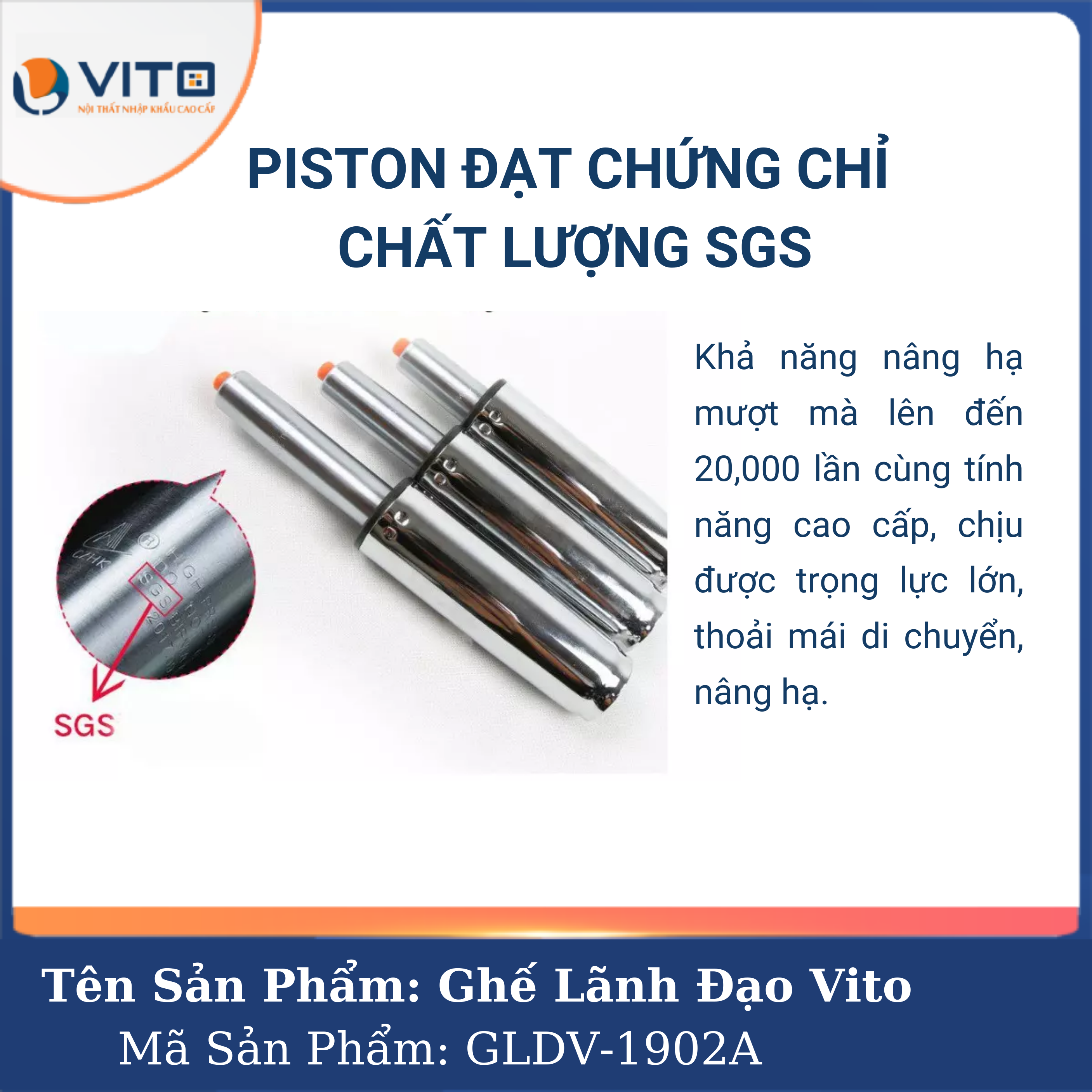 Ghế Lãnh Đạo Da Vito GLDV-1902A